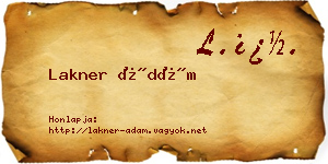Lakner Ádám névjegykártya