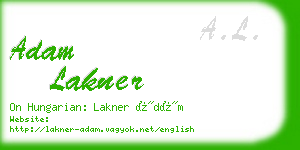 adam lakner business card